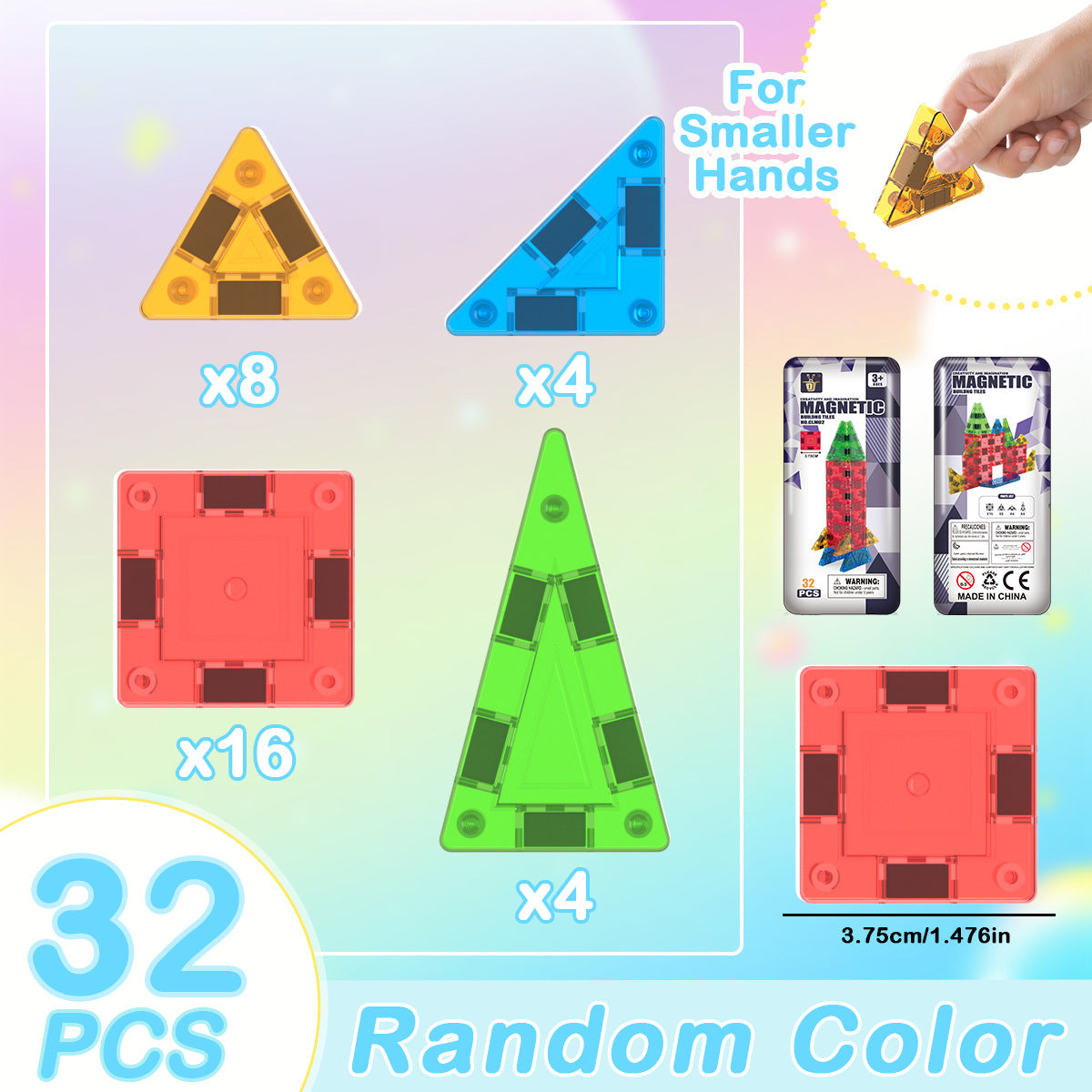 32PCS Magnetic Building Blocks Set for Kids