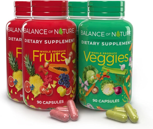 Balance of Nature Fruits & Veggies Supplements - Whole Fruit and Vegetable