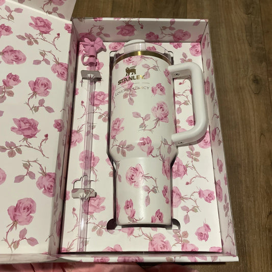 Stanley x LoveShackFancy Ribbon Rosa 40oz Quencher Tumbler